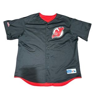Vintage Reversible New Jersey Devils Baseball Jersey
